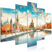 Canvas Art Print Moscow - Winter Artistic Landscape with the Kremlin in the Background 151956 additionalThumb 2