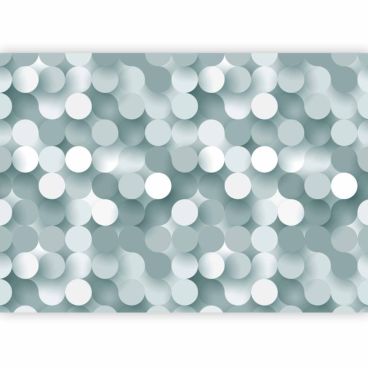 Wall Mural Network Fantasy - network pattern background with white and gray circles 61956 additionalImage 5