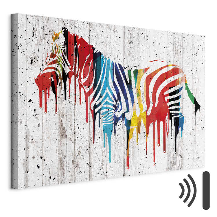 Canvas Print Colourful Zebra 65556 additionalImage 8