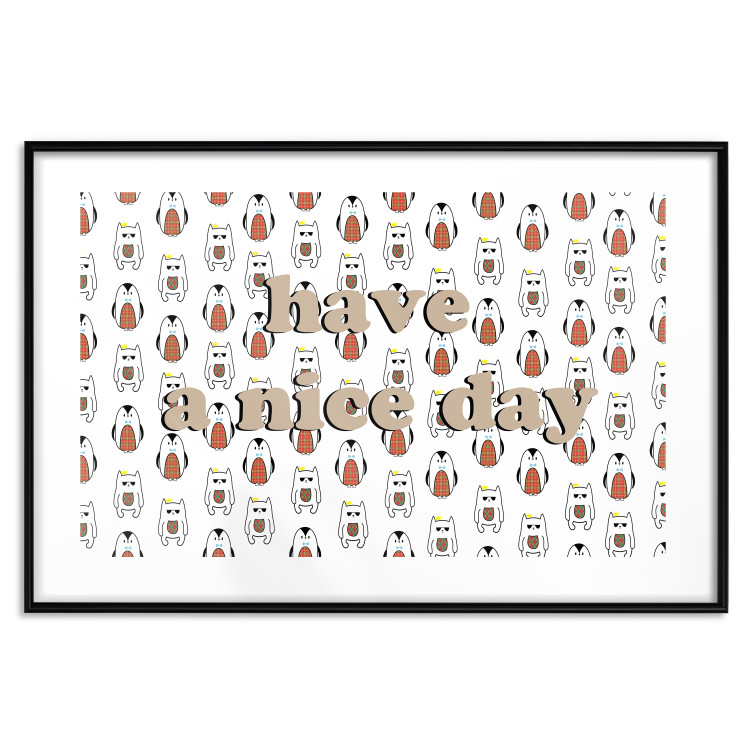 Wall Poster Have a Nice Day - fun composition with a brown English text 114566 additionalImage 18