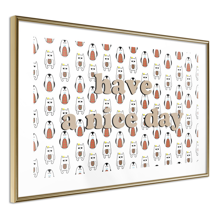 Wall Poster Have a Nice Day - fun composition with a brown English text 114566 additionalImage 6