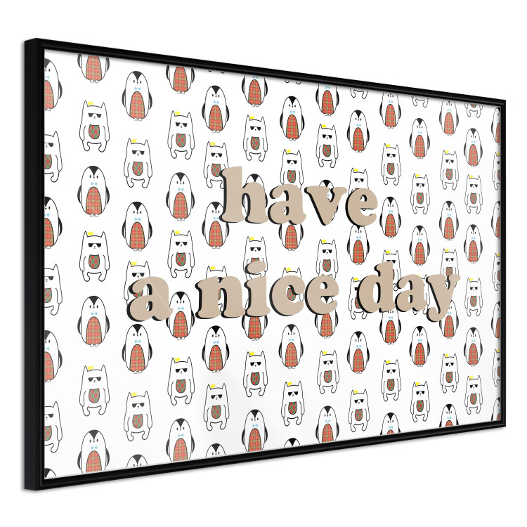 Wall Poster Have a Nice Day - fun composition with a brown English text 114566 additionalImage 10