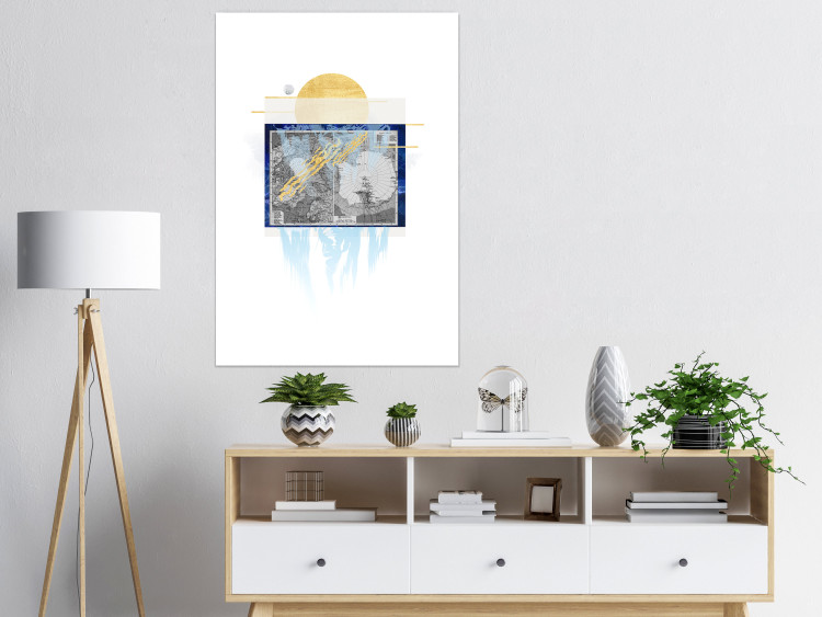 Wall Poster Antarctica - abstract composition with a map of the land of eternal snow 116666 additionalImage 4