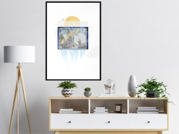 Wall Poster Antarctica - abstract composition with a map of the land of eternal snow 116666 additionalImage 4