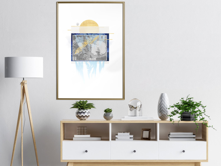 Wall Poster Antarctica - abstract composition with a map of the land of eternal snow 116666 additionalImage 15