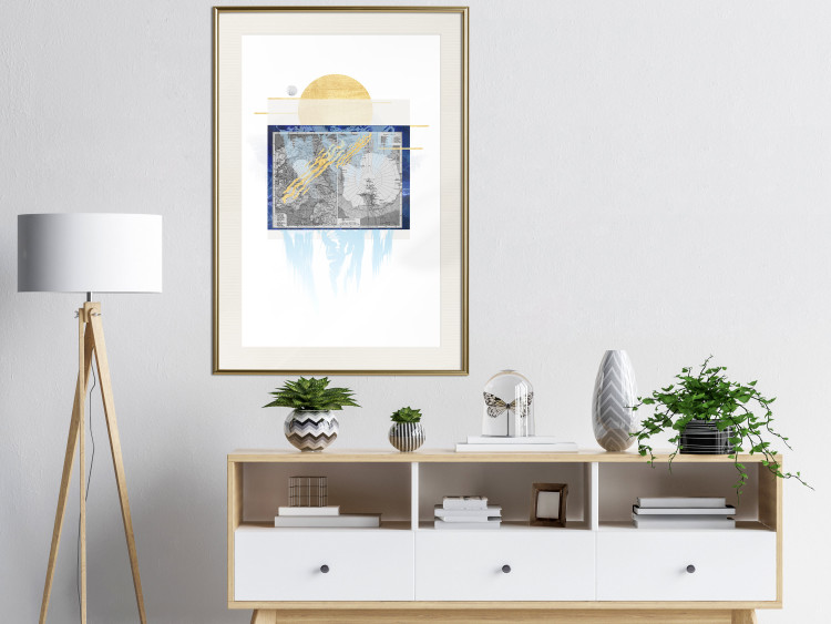 Wall Poster Antarctica - abstract composition with a map of the land of eternal snow 116666 additionalImage 23