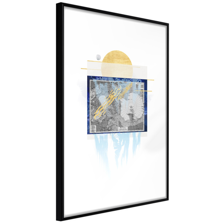 Wall Poster Antarctica - abstract composition with a map of the land of eternal snow 116666 additionalImage 13
