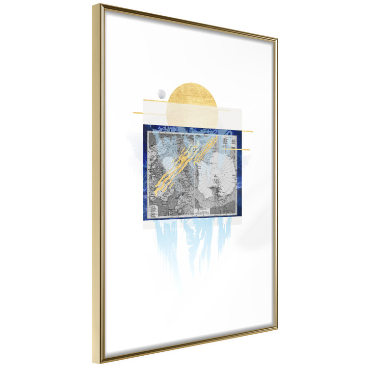 Wall Poster Antarctica - abstract composition with a map of the land of eternal snow 116666 additionalImage 6
