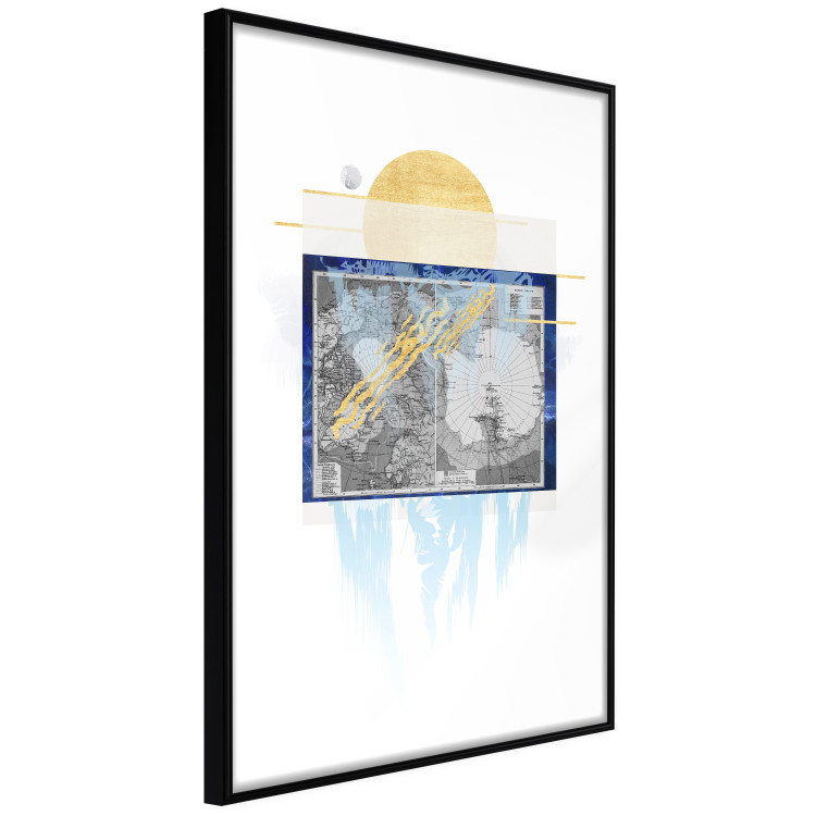 Wall Poster Antarctica - abstract composition with a map of the land of eternal snow 116666 additionalImage 12