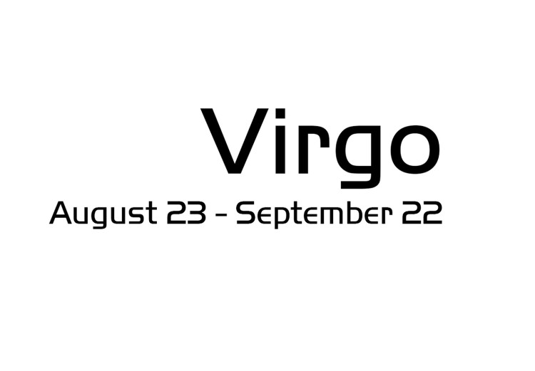 Poster Virgo - simple black and white composition with zodiac sign and text 117066 additionalImage 10