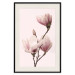 Poster Seasonal Flowers - light pink magnolias on a pastel background 117166 additionalThumb 18