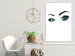 Canvas Print Subtle look - eyes in two colors and strongly emphasized eyelashes 117266 additionalThumb 3