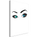 Canvas Print Subtle look - eyes in two colors and strongly emphasized eyelashes 117266 additionalThumb 2