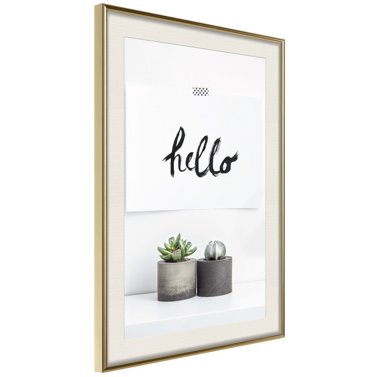 Poster Scandinavian House - composition with potted plants and texts 117466 additionalImage 2