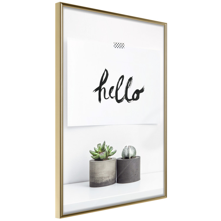 Poster Scandinavian House - composition with potted plants and texts 117466 additionalImage 12