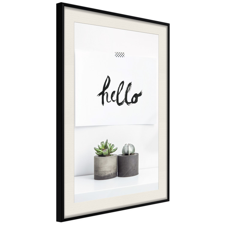 Poster Scandinavian House - composition with potted plants and texts 117466 additionalImage 3
