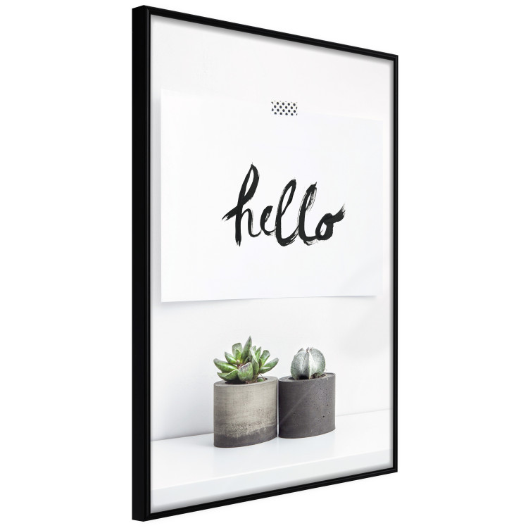Poster Scandinavian House - composition with potted plants and texts 117466 additionalImage 10