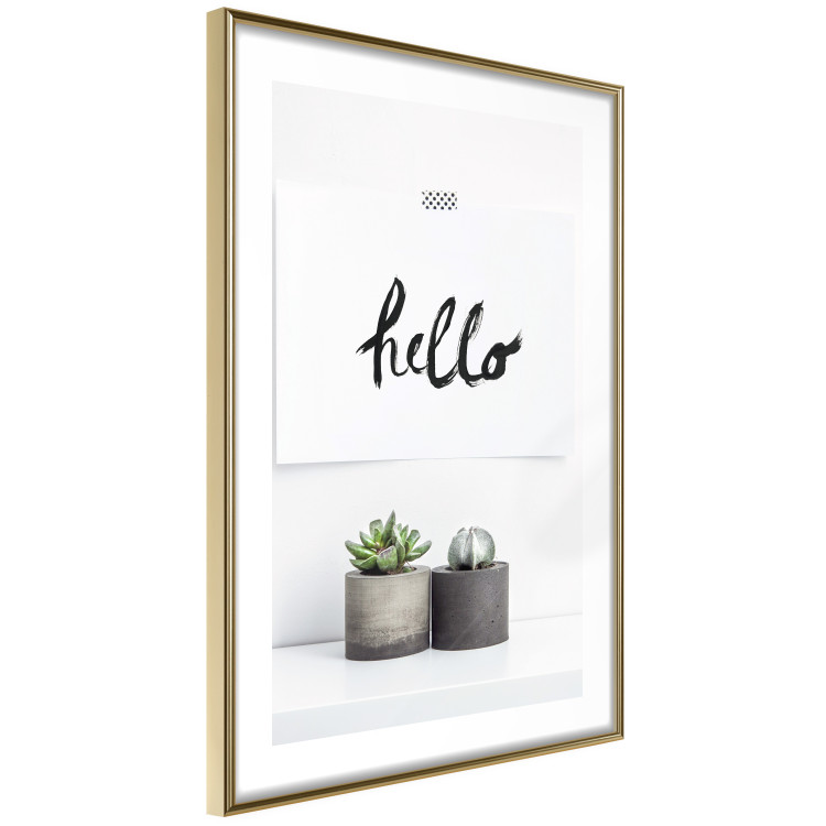 Poster Scandinavian House - composition with potted plants and texts 117466 additionalImage 8