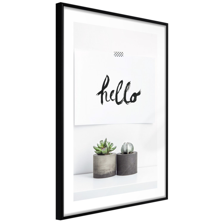 Poster Scandinavian House - composition with potted plants and texts 117466 additionalImage 11