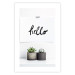 Poster Scandinavian House - composition with potted plants and texts 117466 additionalThumb 19