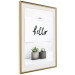 Poster Scandinavian House - composition with potted plants and texts 117466 additionalThumb 2