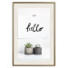 Poster Scandinavian House - composition with potted plants and texts 117466 additionalThumb 19