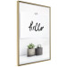 Poster Scandinavian House - composition with potted plants and texts 117466 additionalThumb 14