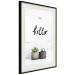 Poster Scandinavian House - composition with potted plants and texts 117466 additionalThumb 3