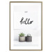 Poster Scandinavian House - composition with potted plants and texts 117466 additionalThumb 14