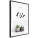 Poster Scandinavian House - composition with potted plants and texts 117466 additionalThumb 10