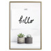 Poster Scandinavian House - composition with potted plants and texts 117466 additionalThumb 20