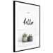 Poster Scandinavian House - composition with potted plants and texts 117466 additionalThumb 11