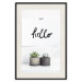 Poster Scandinavian House - composition with potted plants and texts 117466 additionalThumb 18
