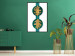 Wall Poster Green Wealth - emerald elements and golden leaves on white 117566 additionalThumb 5