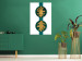 Wall Poster Green Wealth - emerald elements and golden leaves on white 117566 additionalThumb 23