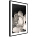Wall Poster White Subtlety - composition with a light flower on a deep black background 117766 additionalThumb 3