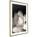 Wall Poster White Subtlety - composition with a light flower on a deep black background 117766 additionalThumb 5
