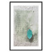 Wall Poster Fleeting Letter - vintage composition with a leaf and writings on a concrete background 118266 additionalThumb 15