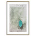 Wall Poster Fleeting Letter - vintage composition with a leaf and writings on a concrete background 118266 additionalThumb 14