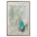 Wall Poster Fleeting Letter - vintage composition with a leaf and writings on a concrete background 118266 additionalThumb 16