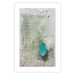 Wall Poster Fleeting Letter - vintage composition with a leaf and writings on a concrete background 118266 additionalThumb 19