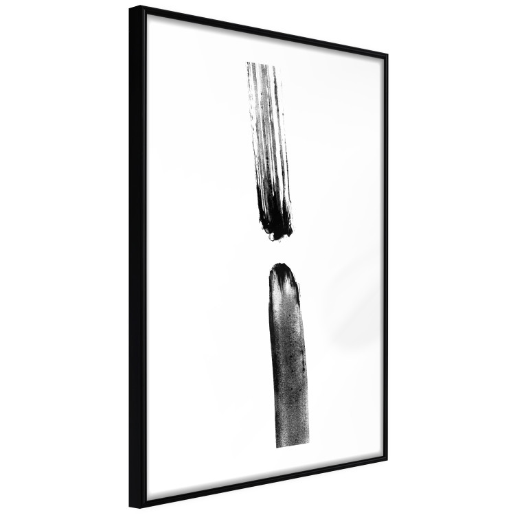 Poster Scheduled Meeting - simple black and white abstraction with paint streaks 119266 additionalImage 11