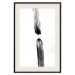 Poster Scheduled Meeting - simple black and white abstraction with paint streaks 119266 additionalThumb 18
