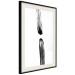 Poster Scheduled Meeting - simple black and white abstraction with paint streaks 119266 additionalThumb 3