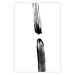 Poster Scheduled Meeting - simple black and white abstraction with paint streaks 119266