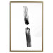Poster Scheduled Meeting - simple black and white abstraction with paint streaks 119266 additionalThumb 14