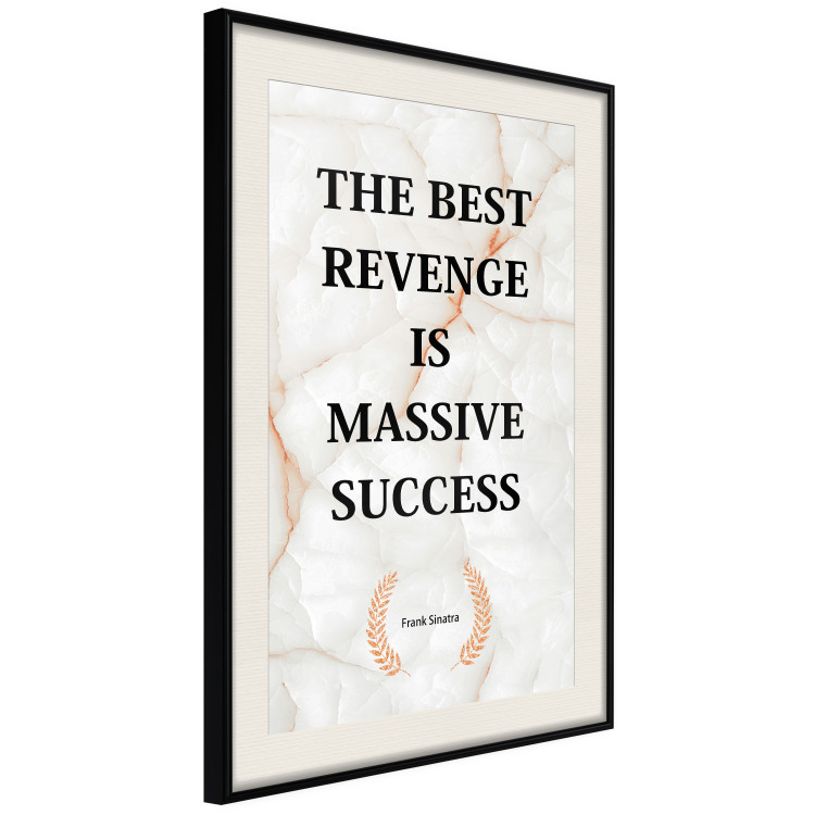 Poster The Best Revenge Is Massive Success - English texts on a marble background 122866 additionalImage 14