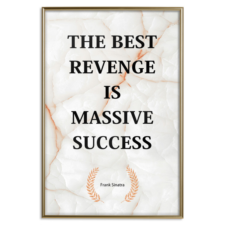 Poster The Best Revenge Is Massive Success - English texts on a marble background 122866 additionalImage 20
