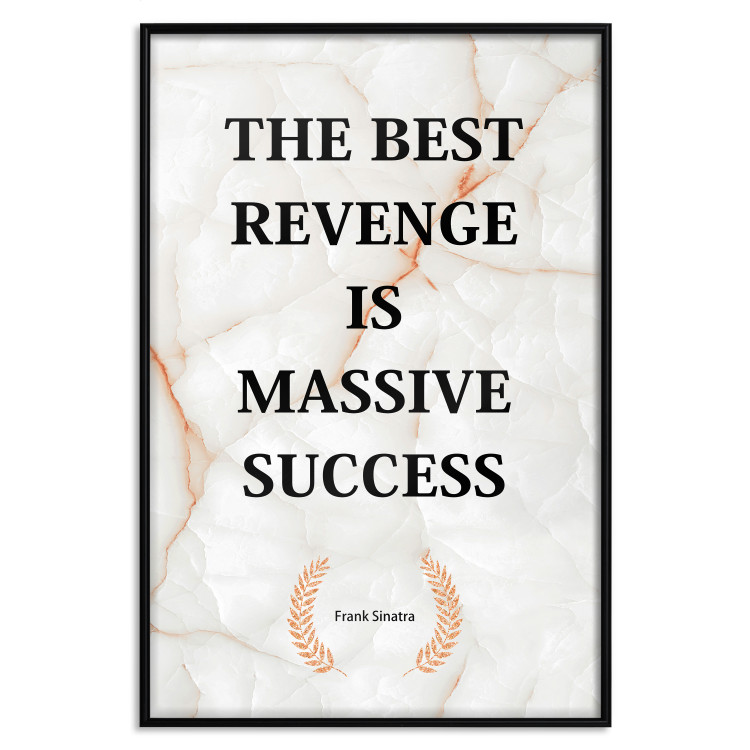 Poster The Best Revenge Is Massive Success - English texts on a marble background 122866 additionalImage 24