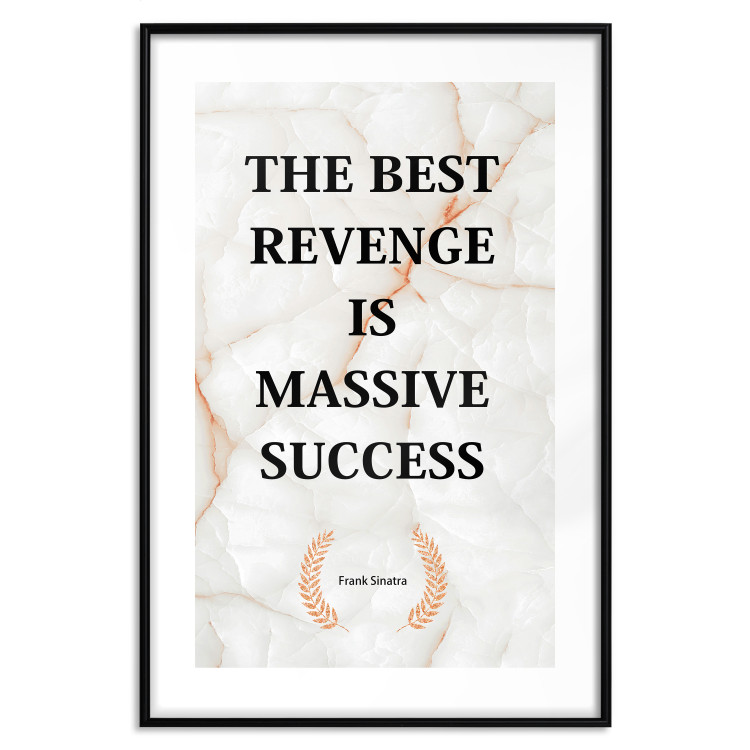 Poster The Best Revenge Is Massive Success - English texts on a marble background 122866 additionalImage 17